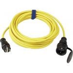 SIROX 644.125.05 Stroom Verlengkabel [ Geaarde rubberen stekker - Geaarde rubberen koppeling] 16 A Geel 25 m